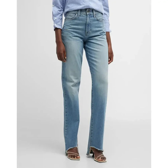 NWT VERONICA BEARD Dylan Straight Leg Full Length Step Hem Jeans Sz 24 2C401 - Picture 1 of 13